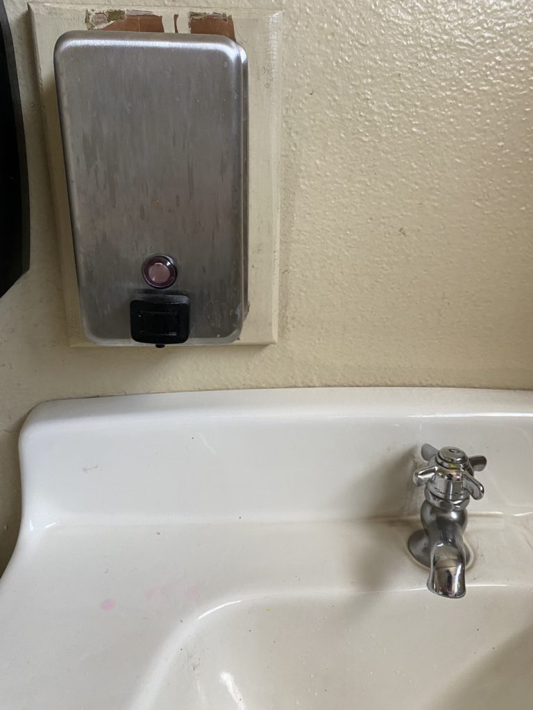 <strong>Mysterious Substance Comes Out Of Weird Metal Box Next To Bathroom Sink</strong>
