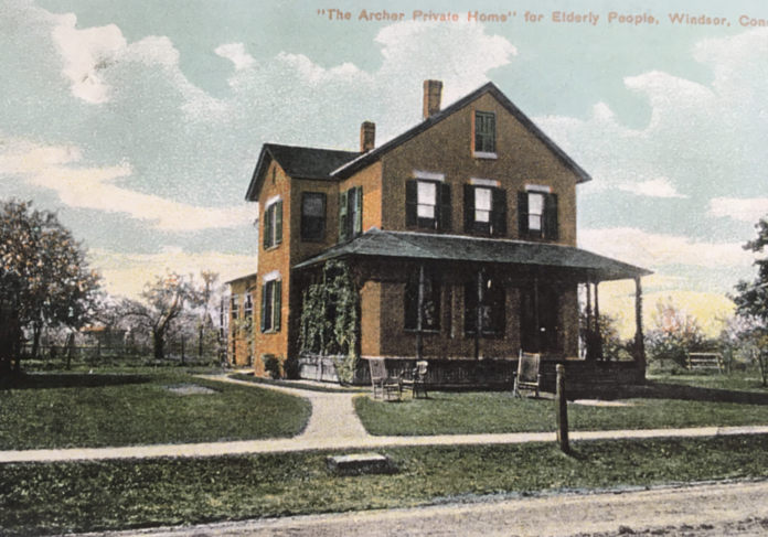 Postcard of Amy Archer-Gilligan’s Boarding Home Courtesy of The Windsor Historical Society