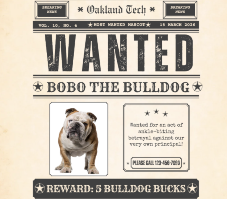 Our beloved mascot is wanted for…betrayal? Brootus/The Scribe